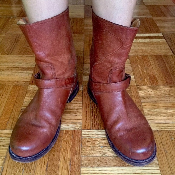 rag and bone brown leather ankle boots SZ 38 / US - Picture 4 of 7